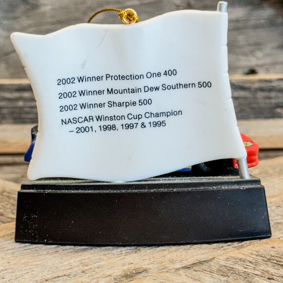 Pair-Vintage NASCAR Winner's Circle Ornaments-2003 Jeff Gordon & 2002 Ricky Rudd - Picture 3 of 11